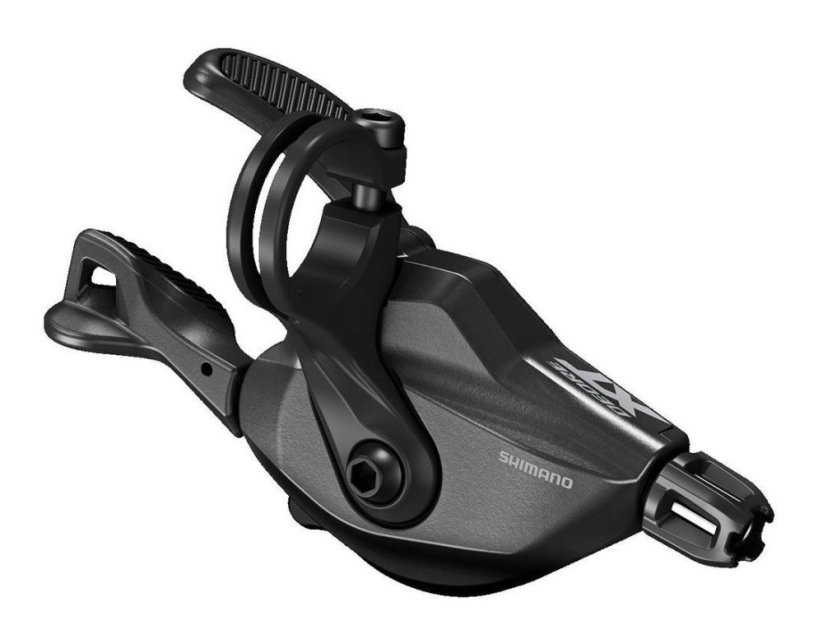 Řadící páčka SHIMANO XT - pravá | 12 rychlostí | objímka - bez ukazatele