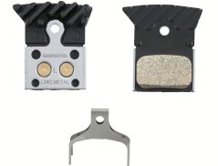 Brzdové destičky Shimano L04C-MF kov+chladič Flat mount