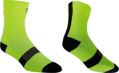 Cyklistické ponožky BBB high feet | neonové zelená/černá