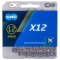 Řetěz KMC X12 stříbrný BOX 12 rychlostí (126 článků) s rychlospojkou