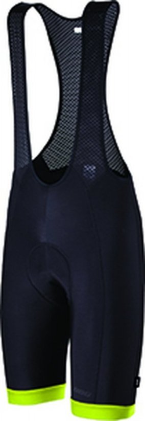 Cyklistické kalhoty BBB Powerfit | černé -neon - Velikost: S