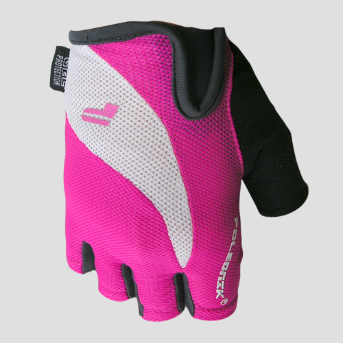 Dámské cyklistické rukavice Airnamic Lady SH (růžové) - Velikost: M