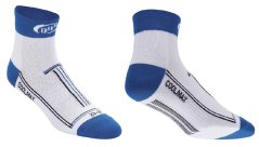 Cyklistické ponožky BBB techno feet | Coolmax bílá/modrá
