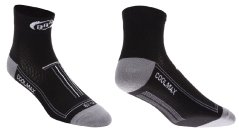 Cyklistické ponožky BBB techno feet | Coolmax černé