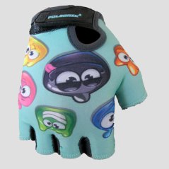 Dětské cyklistické rukavice Polednik Žabáci Baby (zelenkavá)
