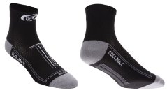Cyklistické ponožky BBB techno feet | Coolmax černé