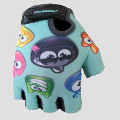 Dětské cyklistické rukavice Polednik Žabáci Baby (zelenkavá)