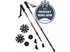 Trekingové hole modré - 1 pár s příslušenstvím LTH-131
